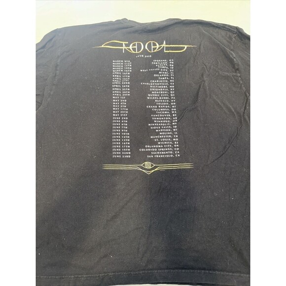TOOL 2019 FEAR INOCULUM US TOUR T-SHIRT 2XL TOOL FEAR INOCULUM SHIRT LA - Picture 5 of 5
